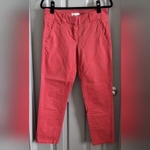 LOFT Straight-Leg Jeans in Coral